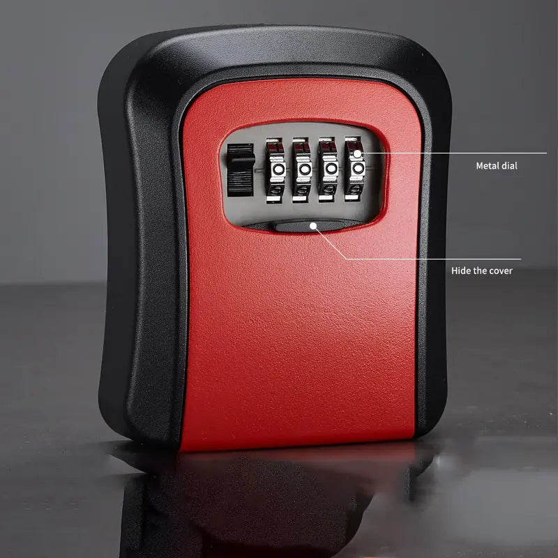 Wall Mount 4-Digit Combination Key Lock Box
