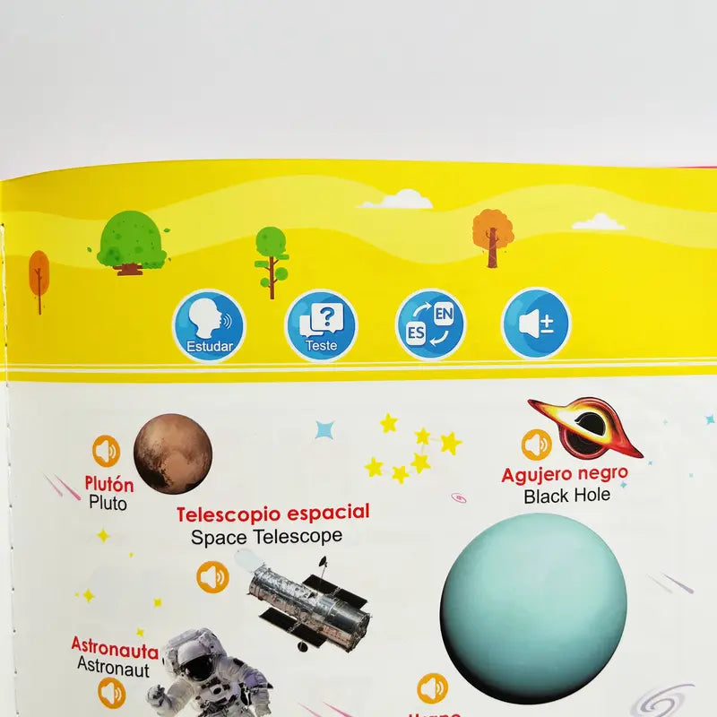 Spanish & English Bilingual Sound Book for Kids Ages 1–6