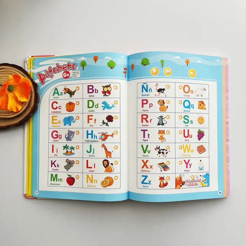 Spanish & English Bilingual Sound Book for Kids Ages 1–6