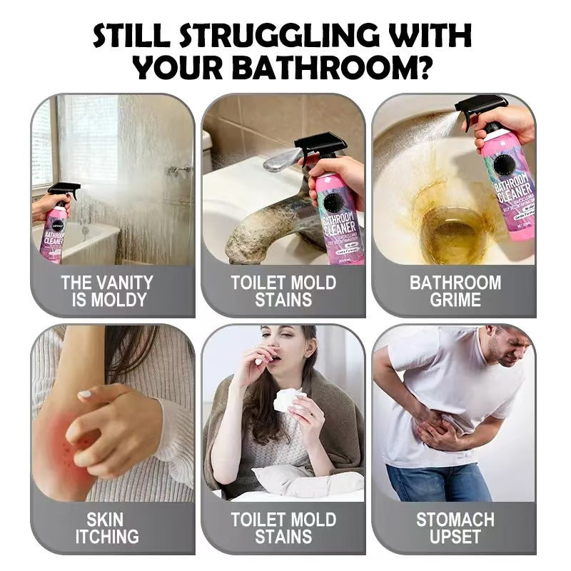 Bathroom Cleaner Spray 200ml - Buy 1 Get 1 Free (Fragrance-Free, Gentle Formula)