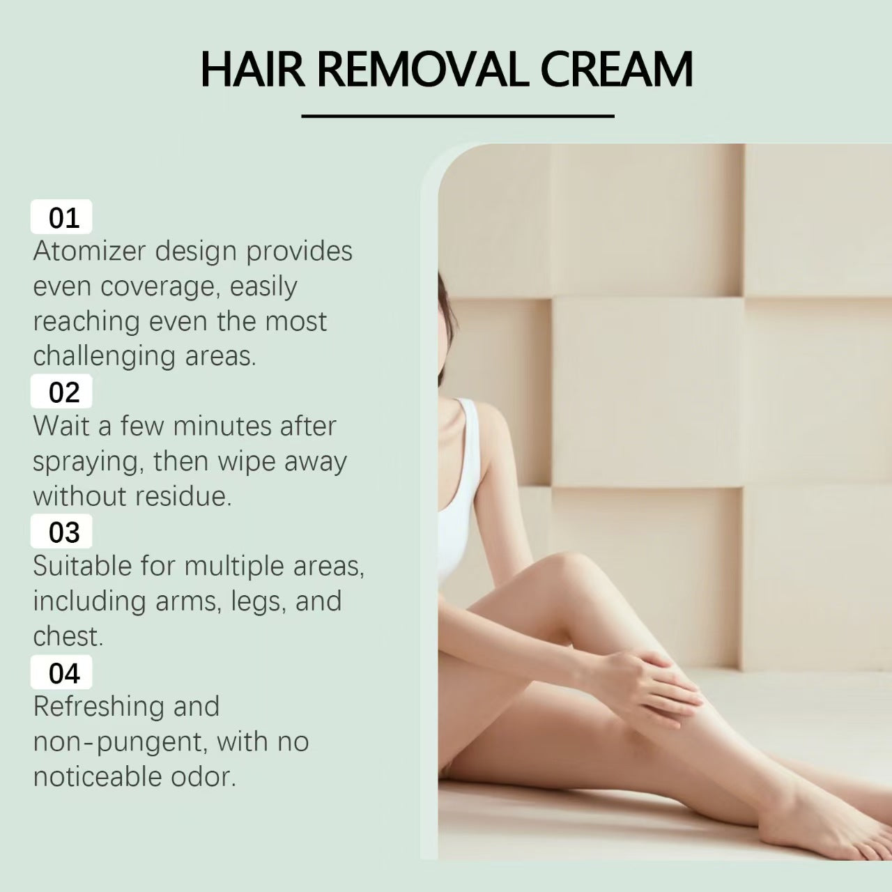 Coconut Oil & Aloe Vera Hair Removal Mousse for Sensitive Skin
