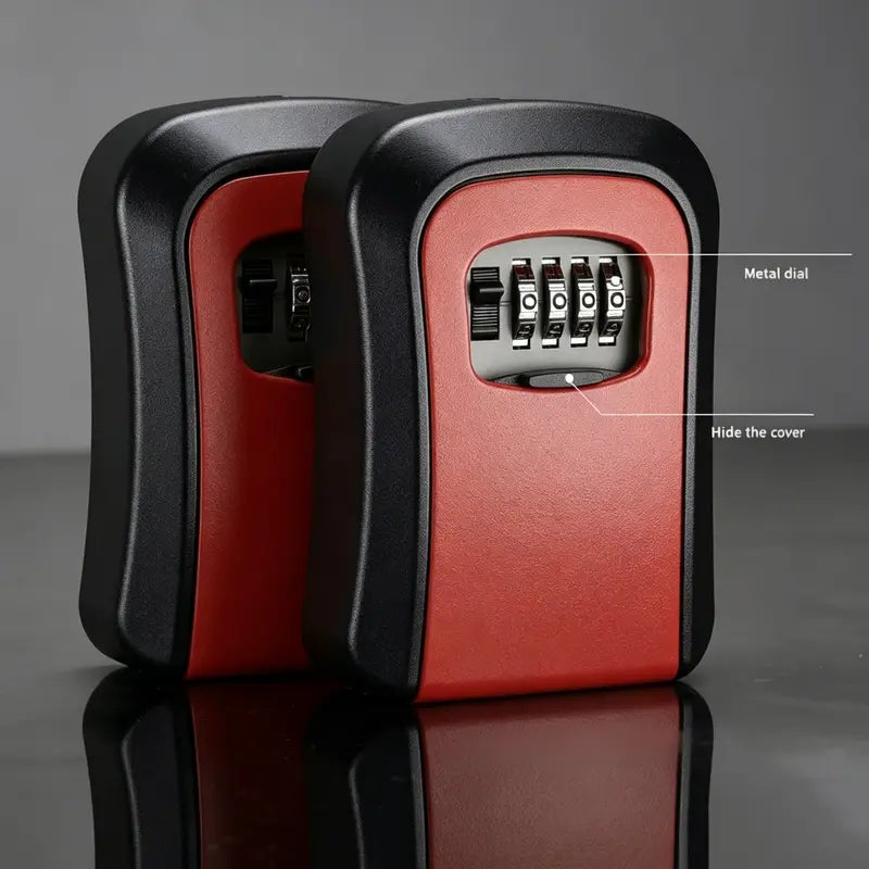 Wall Mount 4-Digit Combination Key Lock Box