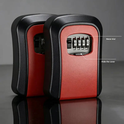 Wall Mount 4-Digit Combination Key Lock Box