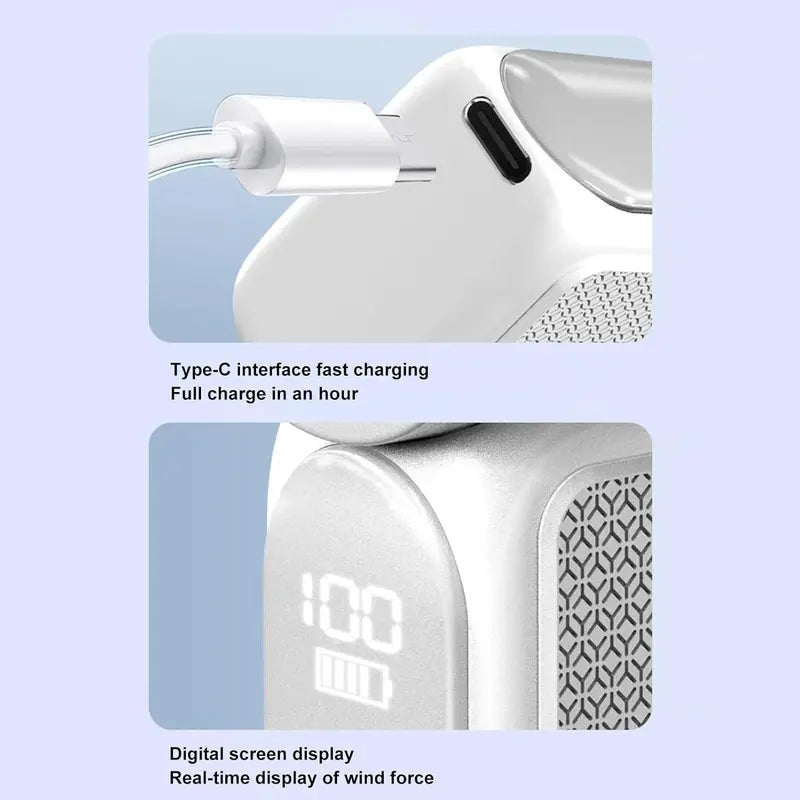 Portable Handheld Fan, USB Rechargeable Mini Fan for Women, Travel, Outdoor & Office