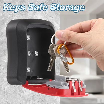 Wall Mount 4-Digit Combination Key Lock Box
