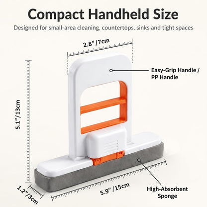 Self-Squeezing Mini Mop, Portable Foldable Handheld Mop for Counter