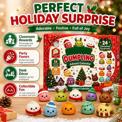 Sports & Outdoor Dumpling Squishy Advent Calendar 24