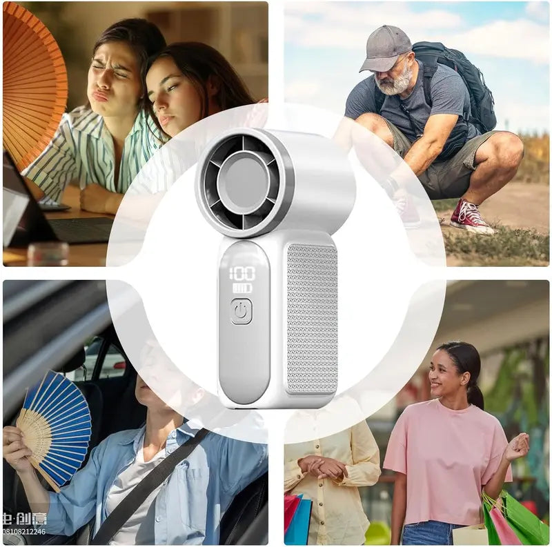 Portable Handheld Fan, USB Rechargeable Mini Fan for Women, Travel, Outdoor & Office
