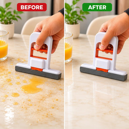 Self-Squeezing Mini Mop, Portable Foldable Handheld Mop for Counter