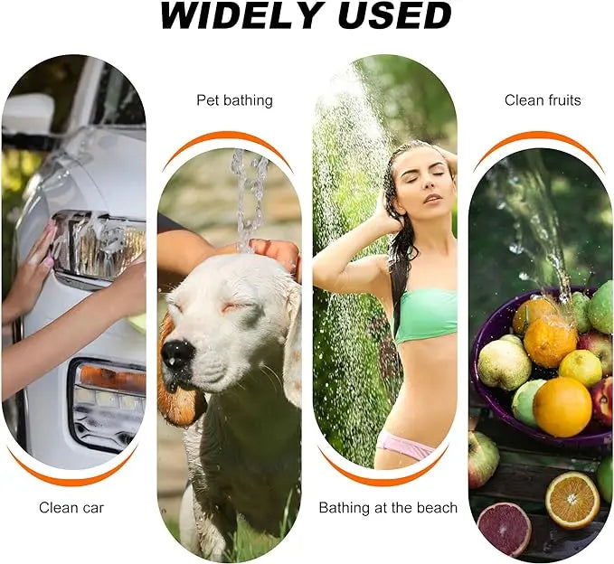 Portable Handheld Electric Shower - Outdoor Camping Shower Pump for Hiking, Pet Bathing & Car Washing