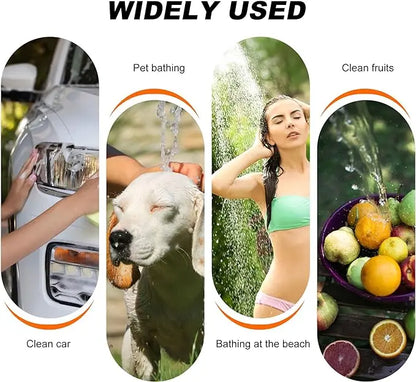 Portable Handheld Electric Shower - Outdoor Camping Shower Pump for Hiking, Pet Bathing & Car Washing