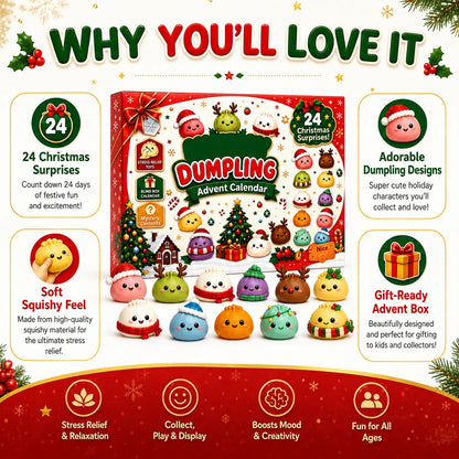 Sports & Outdoor Dumpling Squishy Advent Calendar 24