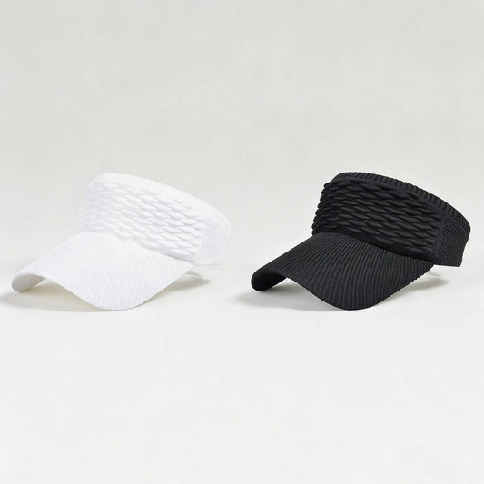 Women's Sun Visor Hat  — Open-Top Ponytail Cap, UV Protection, Foldable & Breathable