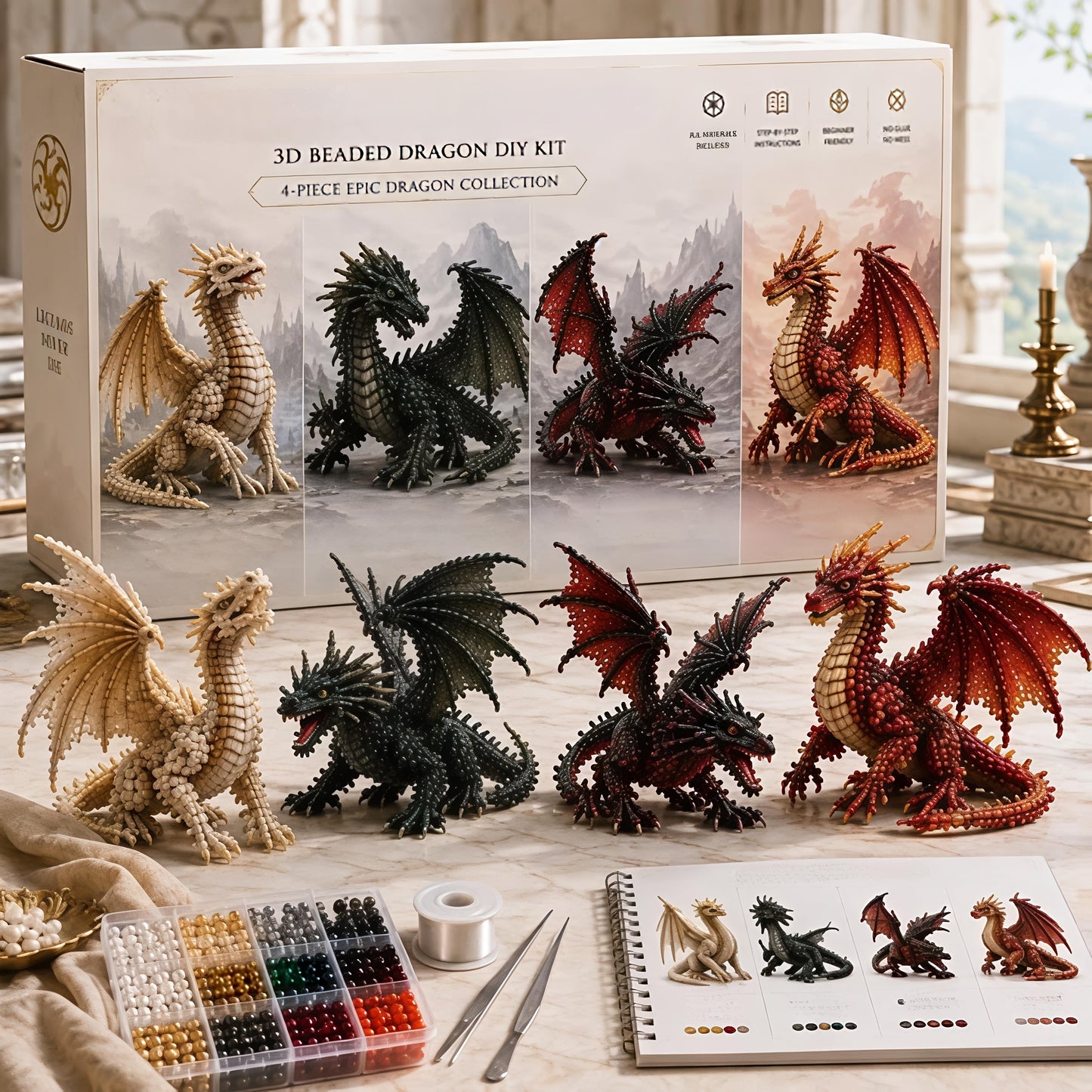 3D Beaded Animal & Fantasy DIY Collection