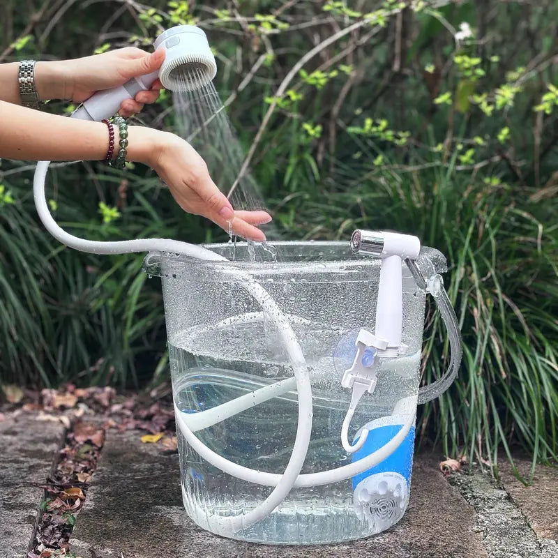 Portable Handheld Electric Shower - Outdoor Camping Shower Pump for Hiking, Pet Bathing & Car Washing
