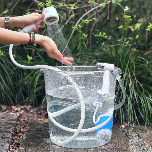 Portable Handheld Electric Shower - Outdoor Camping Shower Pump for Hiking, Pet Bathing & Car Washing