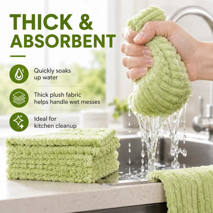 Thick Tear-Off Cleaning Cloth Roll | Reusable Absorbent Kitchen Wipes