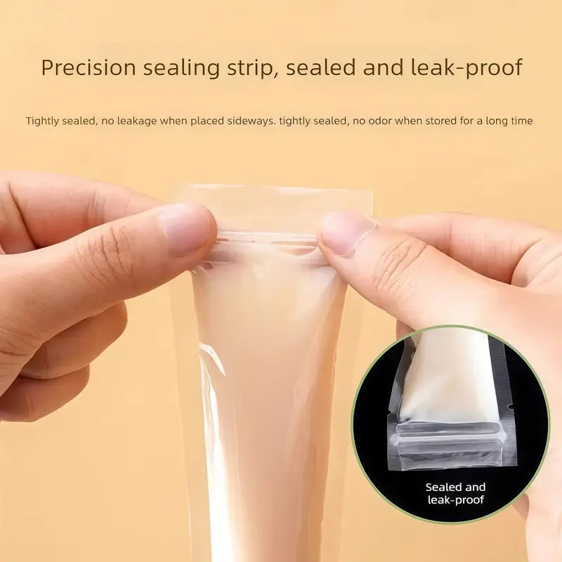 Disposable Popsicle Bags (100 PCS) — Food-Grade Ice Pop Molds for Homemade Frozen Treats