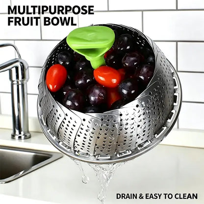 Stainless Steel Folding Steamer Basket