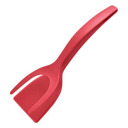 2-in-1 Silicone Turner and Spatula Tong – Egg Flipper, Versatile Kitchen Cooking Tool for Eggs, Pancakes, French Toast & Omelets- Kitchen Utensils