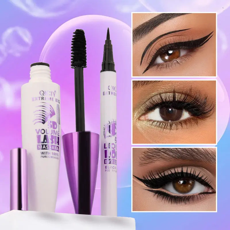 Professional Long-Lasting Curling Mascara & Eyelash Kit